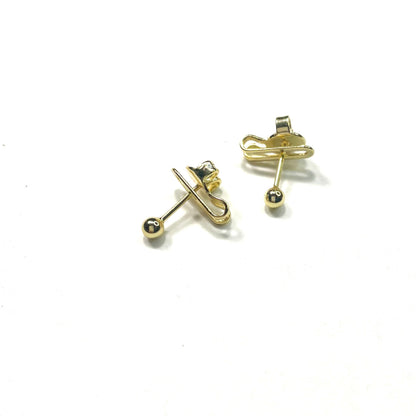 Traditional Cling - Mini Gold Ball Studs